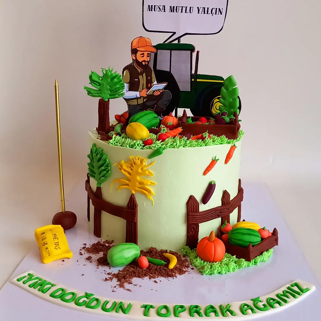 Mühendis,Çiftçi Tasarım Pasta
