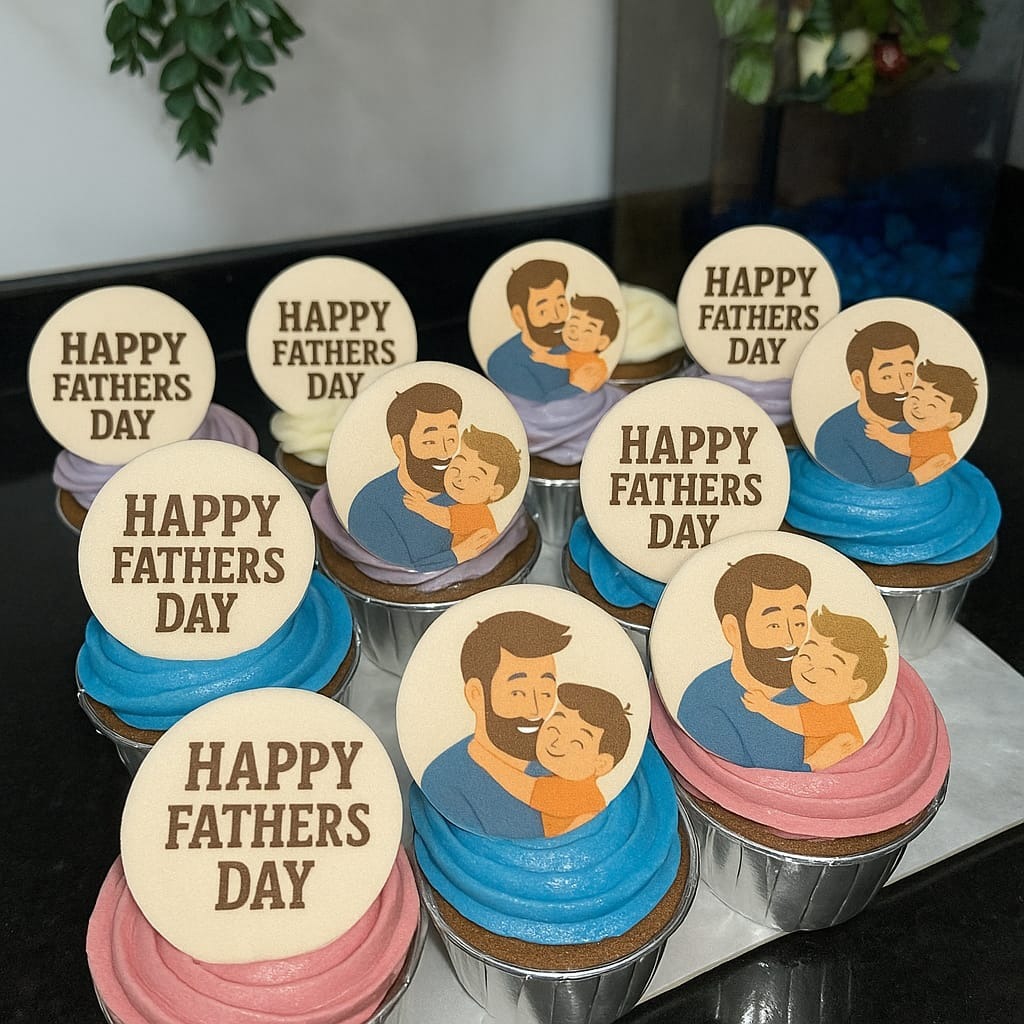 Resim baskılı Cupcake 