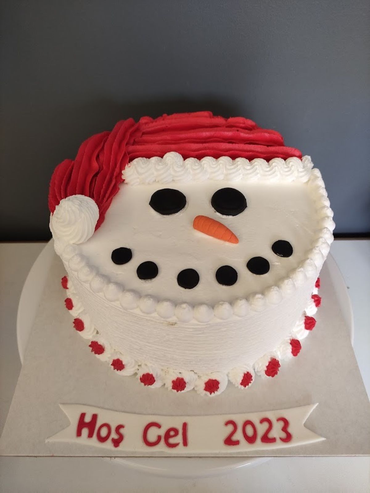 Yılbaşı Temalı Pasta