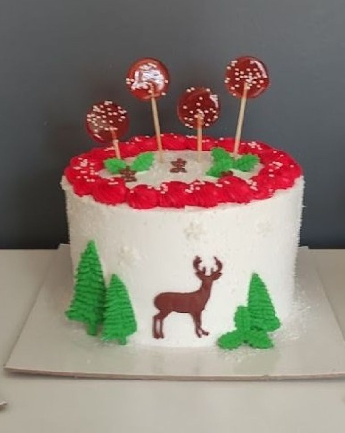 Yılbaşı Temalı Pasta