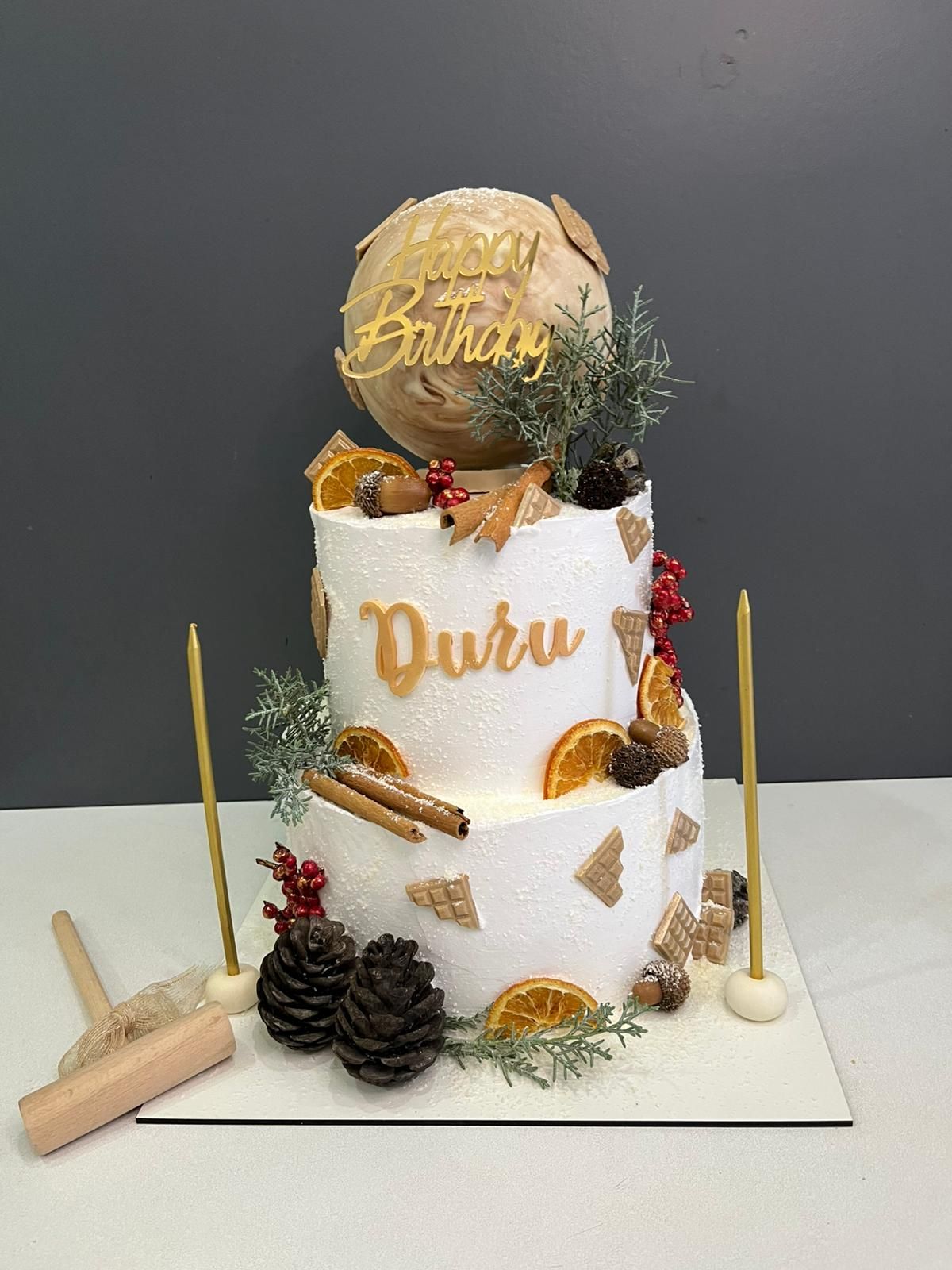 Pinyata Detay Kış Temalı Pasta