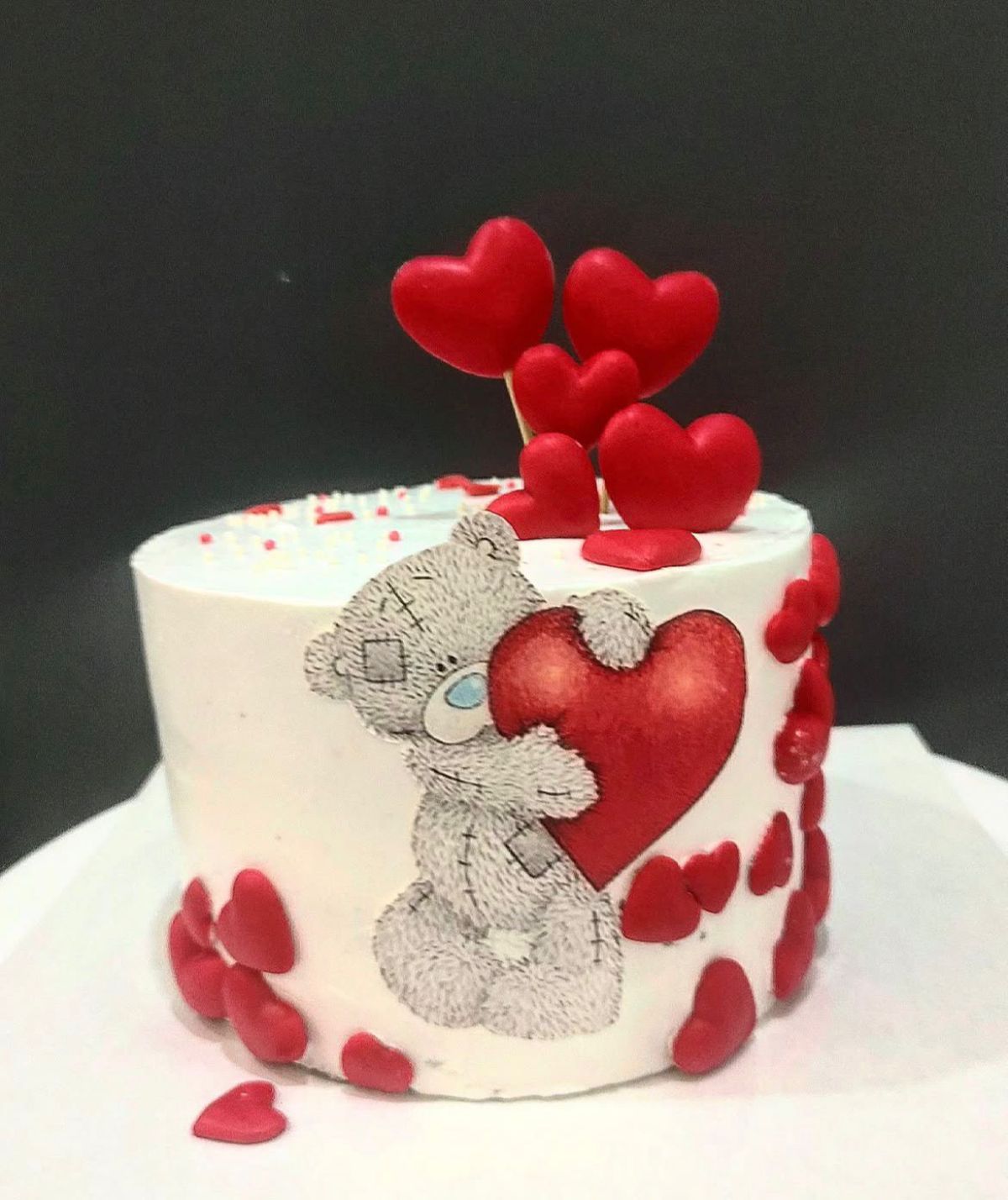 Kalp Ve Ayıcık Detay Aşk Pasta